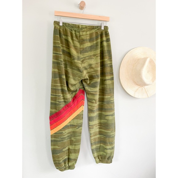 Aviator Nation | Chevron Stripe Sweatpants in Camo | Sz XL - Picture 9 of 14